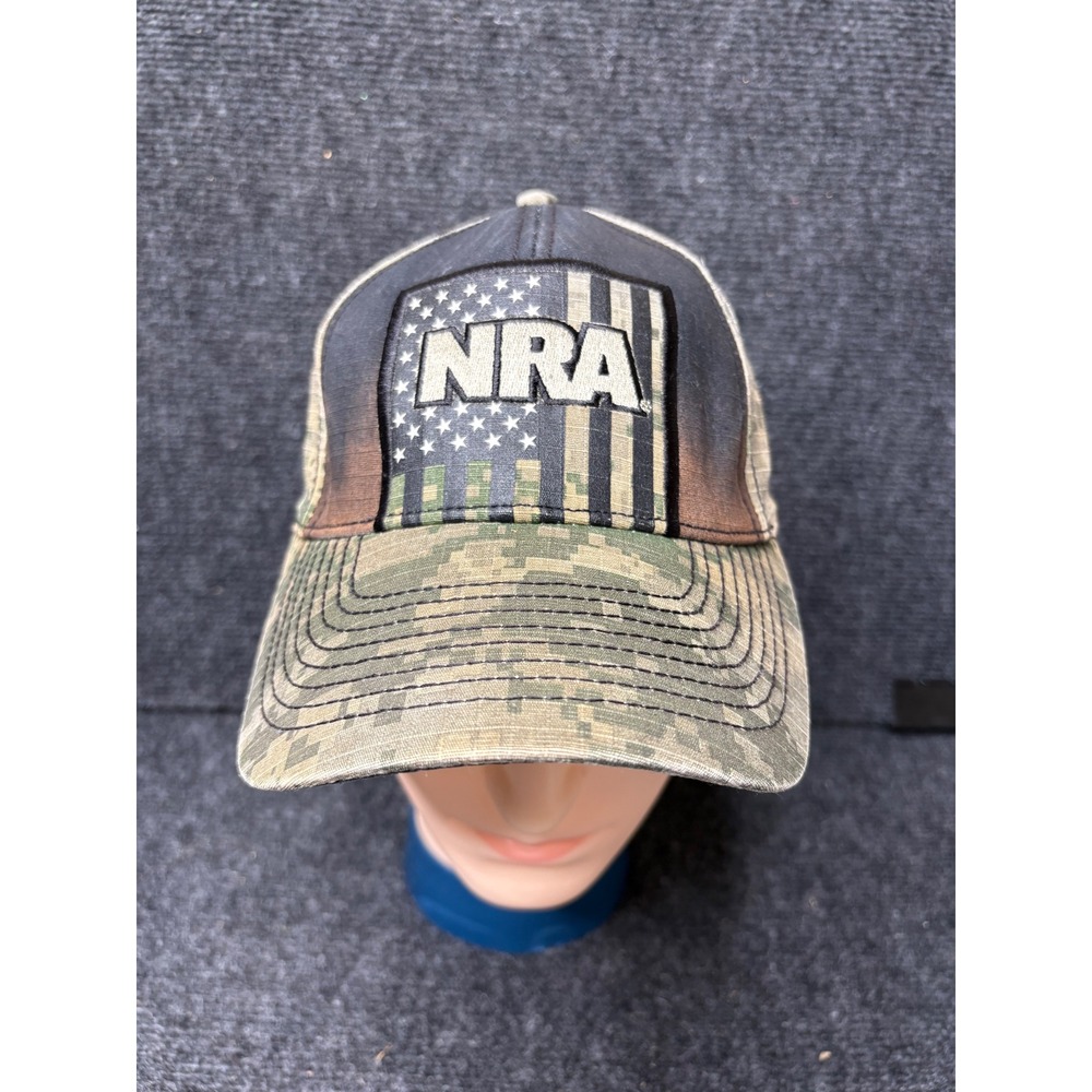 Buck Wear NRA Digital Camo American Flag Baseball Cap Hat EST 1871 Tactical OSFM
